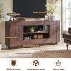 70" Modern TV Stand, Entertainment Center for TVs Up to 80", Media Console with Open Storage & Side Cabinets, Thick Wood TV Consoles - 3 of 4