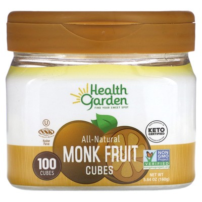 Health Garden All-Natural Monk Fruit Cubes, 100 Cubes, 5.64 oz (160 g)