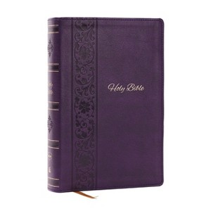 NKJV Bible: Personal Size Giant Print, Purple Leathersoft, Holy Bible, Red Letter, Comfort Print: New King James Version - by  Thomas Nelson - 1 of 1