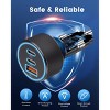Itopfox USB C Car Charger, 3-Port 67W Dual USB-C & USB-A Fast Charging Cigarette Lighter for iPhone 17/16/15 Pro Max, iPad, Samsung Galaxy S25 - 4 of 4