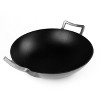 Bruntmor 14" Nonstick Enamel Cast Iron Skillet Pan With Large Loop Handles - Gray - image 3 of 4