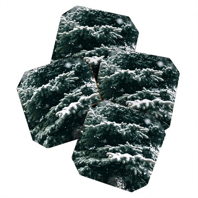 Chelsea Victoria Winter Pine Set of 4 Coasters - Deny Designs