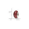 Black Bow Jewelry Red Glass & Sterling Silver Bead Charm - 2 of 3