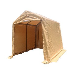 SEVOBAL Carports and Storage Sheds Portable Outdoor Storage Shelter with Doors and Ventilation for Vehicle Protection, Yellow, 141.7"*82.68"*88.68" - 1 of 4