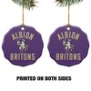 Albion College Britons Logo Porcelain Scalloped Holiday Christmas Tree Ornament - 2 of 4