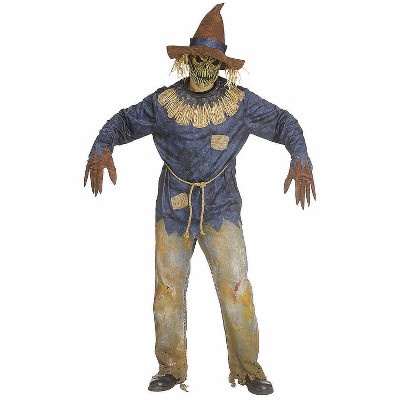 Fun World Men's Scare Creep Scarecrow Halloween Costume Apparel Sets - Brown One Size