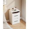 APRILSOUL 3 in 1 Vanity Desk with Plip Top Mirror, Small Make Up Vanity Set with Visible Glass Desktop, 3 Drawers, Cushioned Tool - 4 of 4