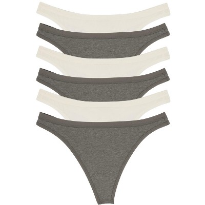 Felina Women's Cotton Modal Hi Cut Panties - 8-pack (newsprint, Large) :  Target