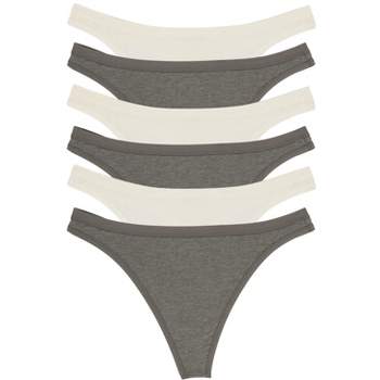Felina Organic Cotton Bikini Underwear for Women - Bikini Panties for  Women, Seamless Panties for Women (6-Pack) (Shades of Granite, XX-Large) 