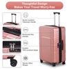 Karl Home 3 Piece Set Luggage Expandable Suitcase PC ABS with TSA Lock Spinner Gold - 4 of 4