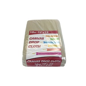 Monarch Brands Monarch Heavy Duty Drop Cloths Canvas Floor Protectant 12' x 15' Beige - 1 of 1
