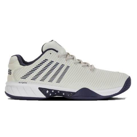 K-Swiss Men's Hypercourt Express 2 Tennis Shoe (Vaporous Gray/White/Peacoat). (8.5)