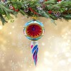 Huras Family 8.0 Inch Merry & Bright Loxi Twist Ball Twist Deep Reflector Tree Ornaments - 3 of 3