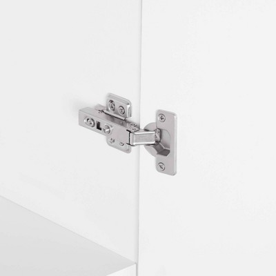 White Contemporary 2-Piece Modular Wardrobe Closet