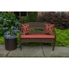 Casual Cushion Solid Sunbrella Fabric 1-Piece Indoor/Outdoor Wicker Bench Cushion, 43.5"W x 19.5"L - 2 of 4
