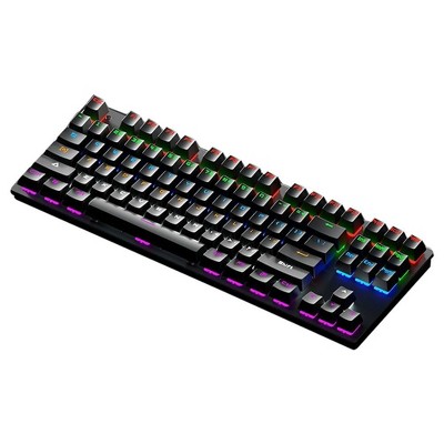 Gaming Keyboard, Wired Ultra-Compact Mechanical Keyboard 61 Keys, RGB Backlit with Blue Switch Mini Keyboards, for Windows Mac