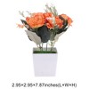 Unique Bargains Artificial Plants Mini Flower Plastic 2.95"x2.95"x7.87" 1 Pcs - 3 of 4
