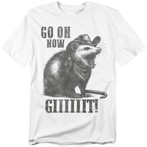 Men's Opossum Go On Git Funny Animal T-Shirt - 1 of 4