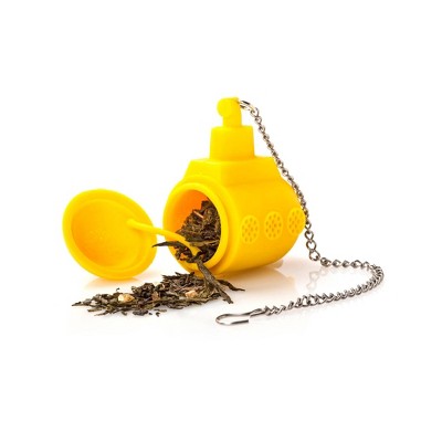 Ototo Tea infuser: Stainless Steel & Silicone, BPA-Free, Dishwasher-Safe, Yellow, 0.09 lbs