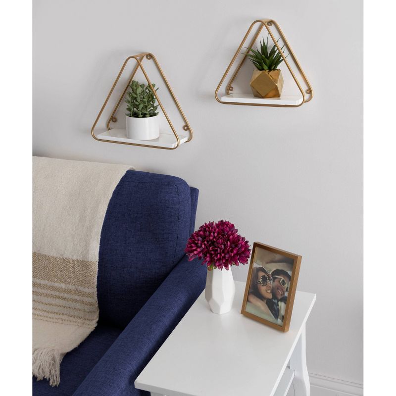 2pc Tilde Triangle Accent Shelf Set - Kate & Laurel All Things Decor, 6 of 7