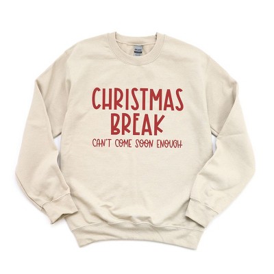 Simply Sage Market Women's Graphic Sweatshirt  Christmas Break Can't Come Soon Enough