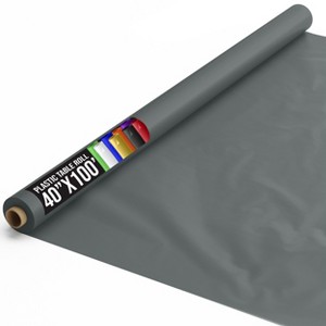 Crown Display 40 inch x 100 Feet Disposable Plastic tablecloth roll - 1 of 4