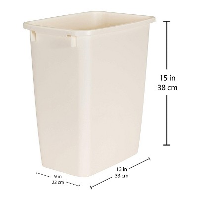 TargetRubbermaid 21 Quart Kitchen, Bathroom, and Office Wastebasket Trash Can, Bisque