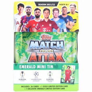 Topps 2021/22 Topps UEFA Champions League Attax Mini Tin | 36 Cards + Emerald - 1 of 2