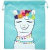 Blue Panda 12 Pack Llama Drawstring Pouches, Party Favor Goodie Bags for Kids Birthday Treat, Fiestas Party Supplies, 12 x 10.1 in - 4 of 4