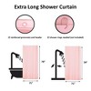 Evideco French Home Goods Extra Long Shower Curtain Liner Plastic 79"L x 71"W - 3 of 4
