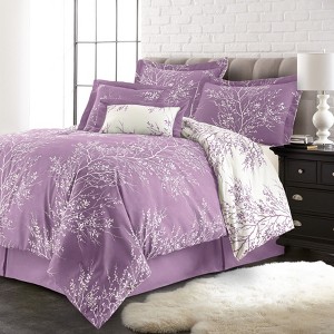 BrylaneHome Reversible Foliage Comforter Set - 1 of 2
