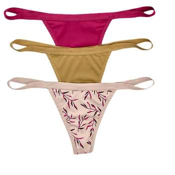 Leonisa 3-pack Invisible G-string Thong Panties - Multicolored M : Target