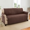 Collections Etc Reversible Spill Resistant Quilted Furniture Protector Cover with Ties - Covers Seat Bottom, Seat Back and 2 Seat Arms - 2 of 4