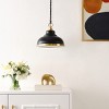 Bastion 11.75" Pendant - PND4137 - Black/Brass - Safavieh - 3 of 4