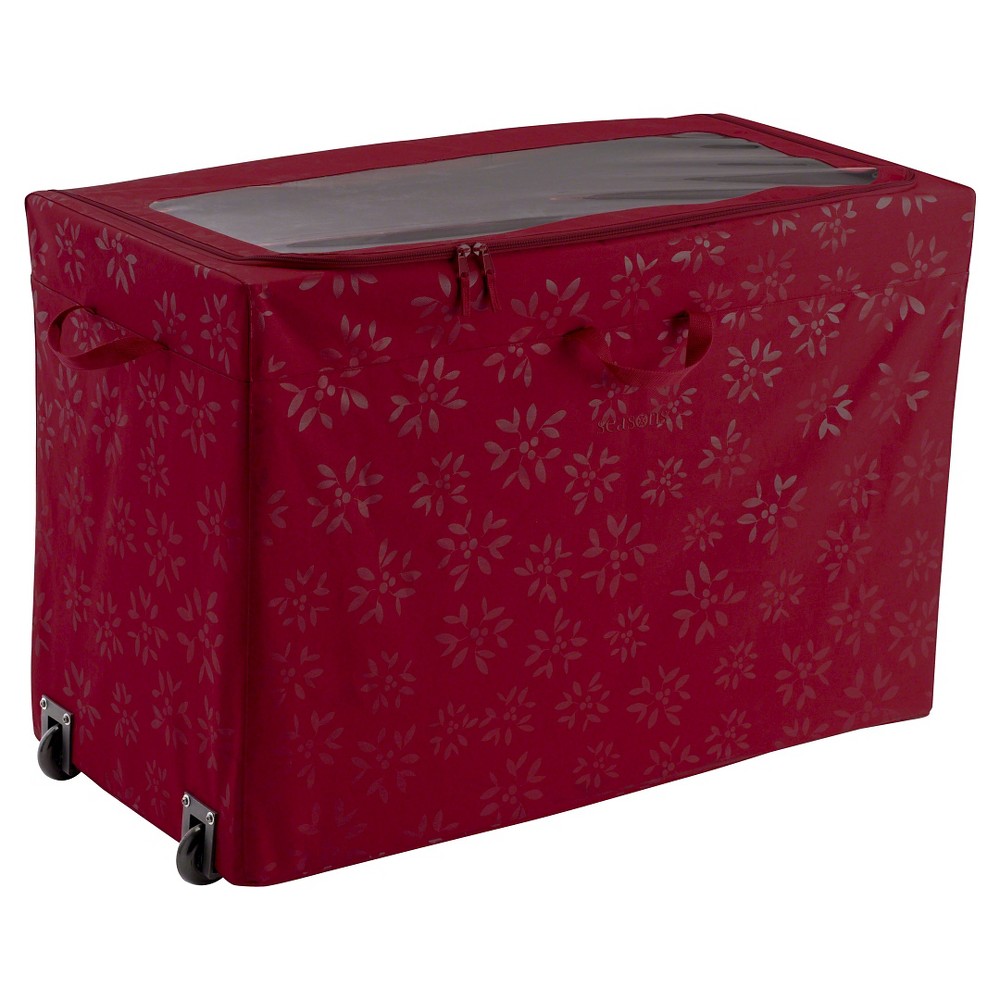 UPC 052963007008 product image for Holiday Decoration Rolling Storage Bin - Red | upcitemdb.com