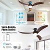 Sofucor Wood Ceiling Fans with Lights and Remote Noiseless Reversible DC Motor 3 Blades for Farmhouse Patio Living Room Bedroom Office Indoor Outdoor - 3 of 4