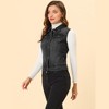 INSPIRE CHIC Women's Buttoned Washed Denim Vest with Faux Chest Flap Pockets - 2 of 4