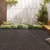 12.2"Plastic Composite Deck Tiles Set of 35pcs, Composite Decking Resist Rust, Water, Weather,DARK GREY - 4 of 4