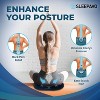 Sleepavo Butt Donut Pillow for Tailbone Pain Relief Cushion - Hemorrhoid Pillows - Sitting Butt Pillow for Office Chair - Sitting Donut Seat Cushion - 4 of 4