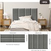 MaseiKar Wall Mounted Headboard, Peel and Stick Headboard Panels in Dark Grey, Reusable and Removable Padded Wall Panels for Bedroom & Living Room - 3 of 4