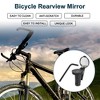 Bike Rearview Mirror 46x32x44mm Adjustable | Front Handlebar Bike Mirror Black with Mounting Accessories for Bicycle Mountain Road Bike 1 Set - 2 of 4