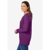 Woman Within Plus Size Perfect Long-Sleeve V-Neck Tee - 4 of 4
