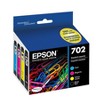 Epson 702 Black C/M/Y 4pk Combo Ink Cartridges - Black Cyan Magenta Yellow (T702120-BCS) - image 2 of 4