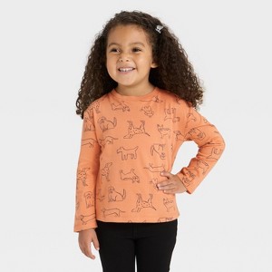 Toddler Girls' Long Sleeve T-Shirt - Cat & Jack™ - 1 of 3