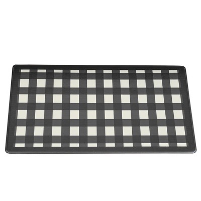Collections Etc Buffalo Check Anti-Fatigue Skid-Resistant Kitchen Mat