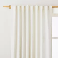 95" Allover Texture Curtain Panel Sour Cream - Hearth & Hand™ with Magnolia