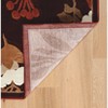 5'x7'6" Hi Lo Floral Rug Brown/Beige - Linon: Modern Botanical Chenille, Low Pile, Indoor, Machine Made - 3 of 4