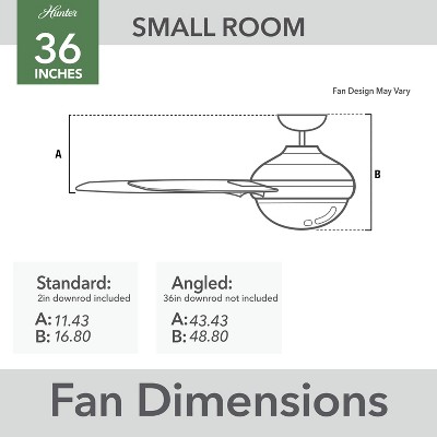 Loki Noble Bronze 36" Ceiling Fan with LED Light and Reversible Blades
