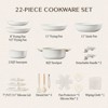 Karl Home Nonstick Pots and Pans Set Cast Aluminum Cookware Set with Detachable Handles - 2 of 2