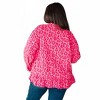 Women's Wild At Heart Animal Print Button Down Jacket - Jodifl - 4 of 4